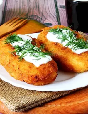 Зразы картофельные с грибами