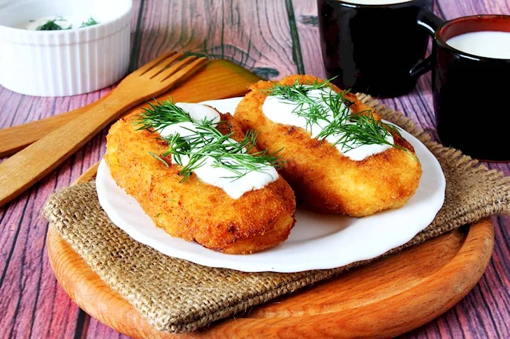 Зразы картофельные с грибами